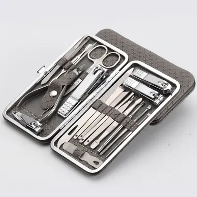 Nail clipper set, 8-19 pieces manicure tools - 10
