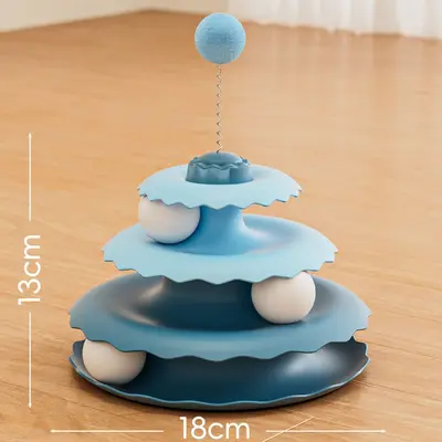 Cat Turntable Toy with Built-in Ball Self-Play Interactive Puzzle - 10