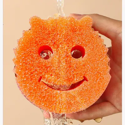Honeycomb Dishwashing Sponge, Softens in Hot Water and Hardens in Cold Water