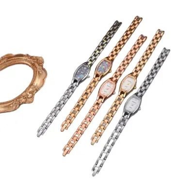 Damen Quarzuhr Luxus Mode Stahlarmband minimalistisch
