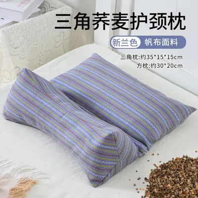 Triangular cervical pillow with buckwheat shell - 8