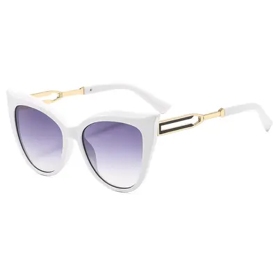 Gradient Cat-Eye Sunglasses, Retro Oversized Frame - 13