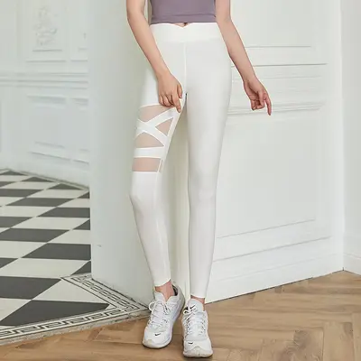 Long Yoga Wear Set Elegant Sexy Sports Leggings