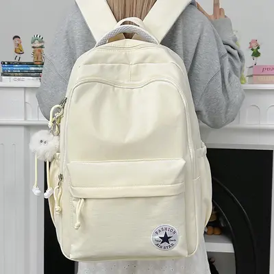 Korean-Style Women's Schoolbag, Lightweight Backpack for High School Students - 4