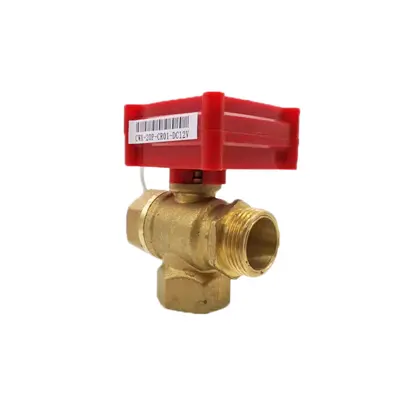 CWXDN20 Brass Three-Way Air Conditioning Exhaust Valve, Ultra-Small Micro Electric Valve