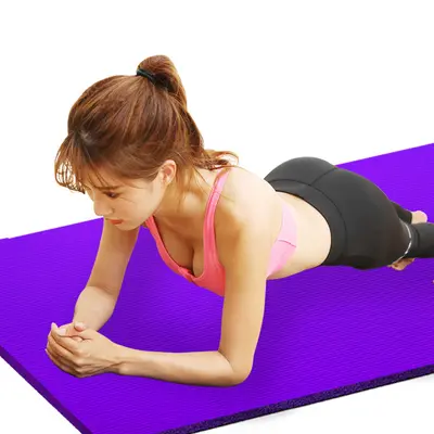 NBR Yogamatte 80 cm breit 10 mm 3-teiliges Set