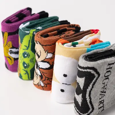 Children's new fashion cotton socks cartoon fashion mid-tube socks Halloween foreign trade European and American socks wholesale socks