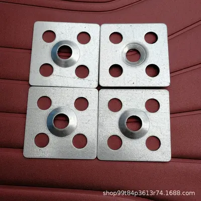 Stainless Steel Tile Dot Hanging Clip for White Wall Backdrops - 12