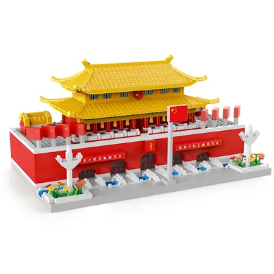 Çin Yasak Şehir Yapı Blokları, Lego Uyumlu Mimari Maket - 6