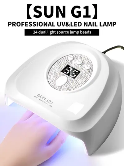 USB LED oje kurutma lambası, hızlı kuruyan, taş dekoritli