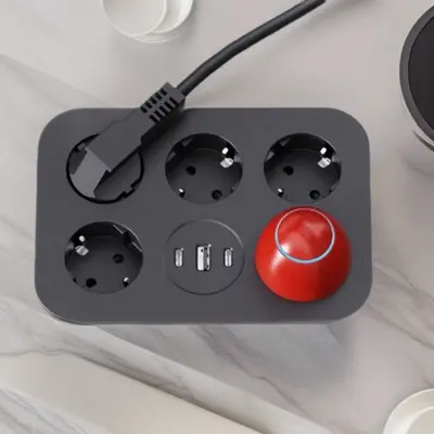 Yeni Avrupa standart priz, yaratıcı ve şık dönüştürücü, akıllı USB mutfak çok fonksiyonlu adaptörü, CE sertifikalı, üreticiden toptan satış.