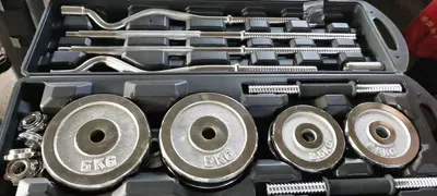 Fitness dambılları elektrokaplama boya halter dambıl seti plastik kutu hediye kutusu 50 20 30 15kg monte edilmiş dambıllar - 11
