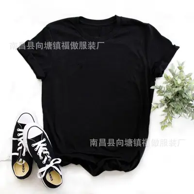 Solid Color Round Neck Unisex T-Shirt, Plus Size Available - 8