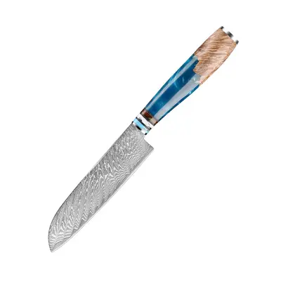 Chef knife set VG10 steel Damascus pattern - 8