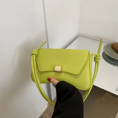 Kadın Tek Omuz Çapraz Çanta, Minimalist Baget Çanta, Sonbahar Modeli - 8