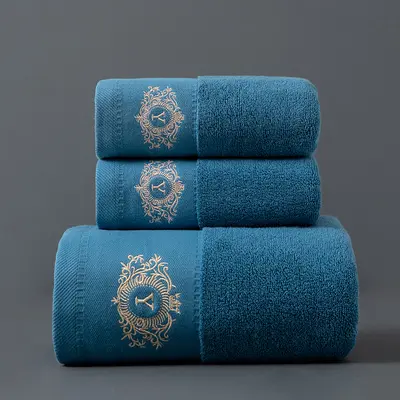 Pure cotton bath towel thickened hotel luxury set - 12