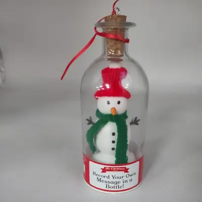 Christmas Tree Message in a Bottle with Christmas Voice Recording Gift - 7