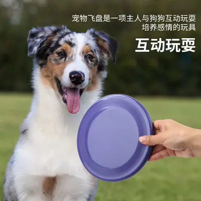 TPR Floating Dog Frisbee, Chew-Resistant, Interactive Training Frisbee - 4