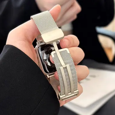 Apple Watch S10 Strap, Milanese Magnetic Sport Band, Compatible with Ultra