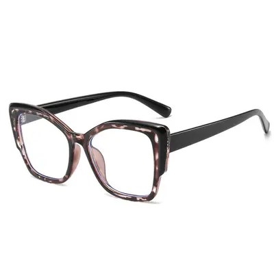 Cat-Eye Anti-Blue Light Glasses, Retro Style, Contrast Color
