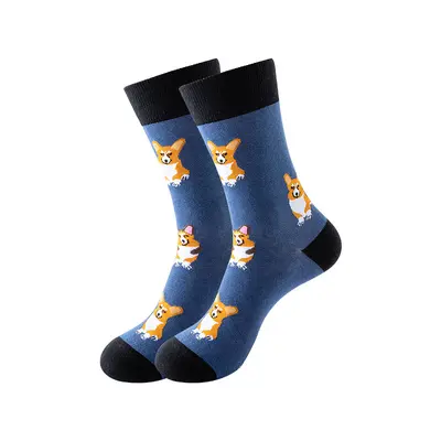 Cross-border new style personalized mid-calf cotton socks autumn and winter European and American socks men and women export fashion socks Amazon socks wholesale - 9