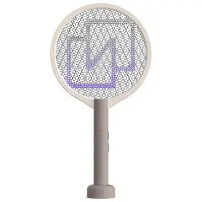 Cross-border Electric Mosquito Swatter and Mosquito Killer Light 2-in-1 USB Charging 1800mAh Lithium Battery Outdoor with Base Mosquito Swatter
