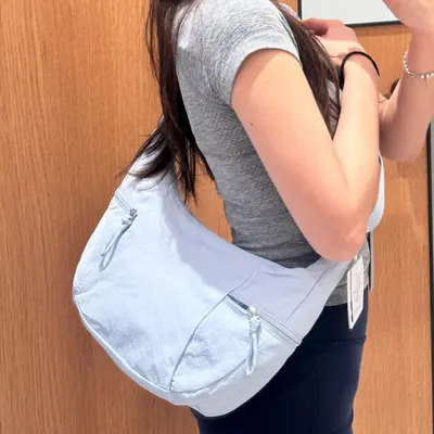 Lulu-Style Crescent Armpit Bag, Waterproof Nylon, Casual Single-Shoulder Crossbody Bag - 3