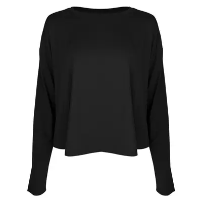 Kadın Yoga Takımı Uzun Kollu Yumuşak Nefes Alabilen Gevşek Kesim Yuvarlak Yaka T-Shirt - 7
