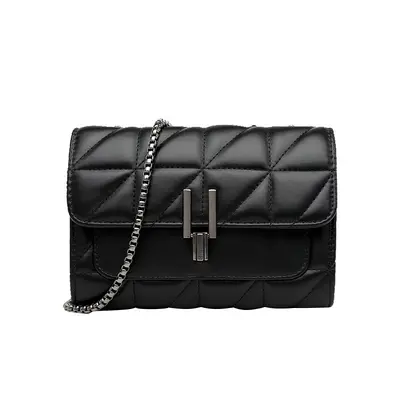 2025 Women's Small Square Chain Bag with Diamond Quilting - 6