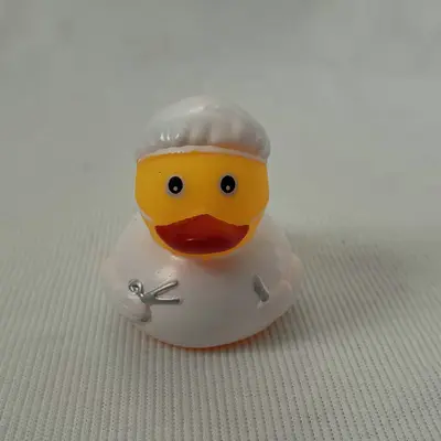 Vinyl Yellow Duck Squeeze Toy with Squeaker for Children - 8