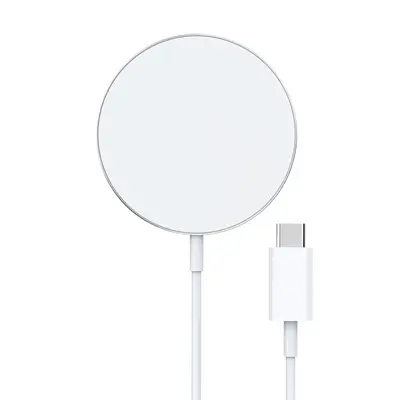 Apple iPhone 12 açılır şarj cihazı 15W kablosuz şarj cihazı magsafe için uygun manyetik kablosuz şarj
