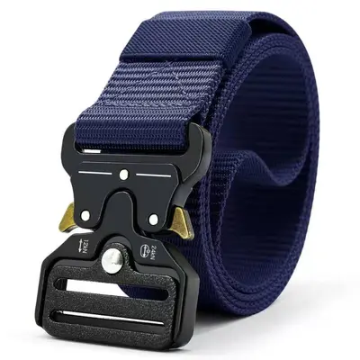 Grenzüberschreitender Großhandel Herren Tactical Gürtel Outdoor Training Sport Segeltuch Ledergürtel Legierungsschnalle Premium Arbeitshose Gürtel - 9