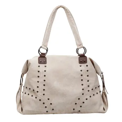 Motorcycle Style Tote Bag, Retro Rivet Single-Shoulder, Large Capacity - 7