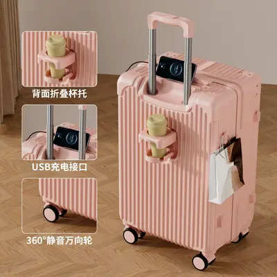 Robuster Trolley-Koffer mit Zahlenschloss und Universalrollen - 8