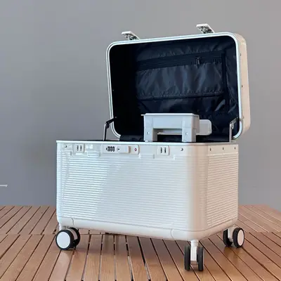 1009 Aluminiumrahmen-Trolley, Bordkoffer 20 Zoll, Universalrollen - 4