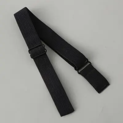 1.5cm Nylon Spandex Eye Mask Adjustable Strap, Black and White, DIY - 7