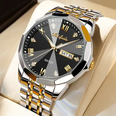 Men's Quartz Watch Hollow Caseback Calendar Luminous - 11