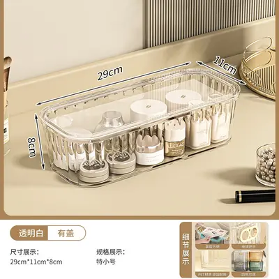 Cosmetic storage box, transparent acrylic, desktop organizer - 10
