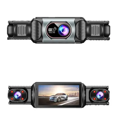 Sürüş kaydedici 4 lens HD 1080P gece görüşü geliştirilmiş wifi cep telefonu ara bağlantı park izleme - 11