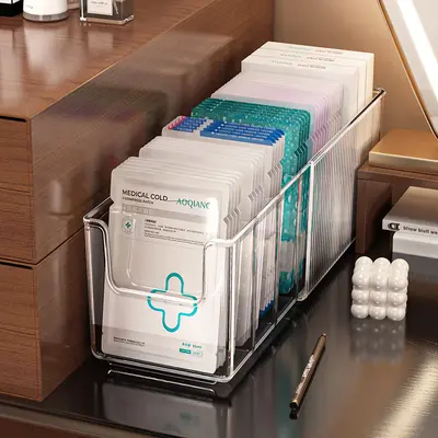 Gesichtsmask-Aufbewahrungsbox ausziehbar Schublade Organizer - 2