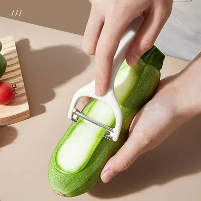 2-in-1 mutfak bıçağı ve kesme tahtası seti - 4
