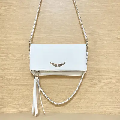 Women's Crossbody Bag, Black PU, Retro Single Shoulder Envelope Bag - 12