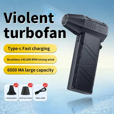 Tragbarer Turbo-Handventilator, 200.000 U/min, für Camping - 7