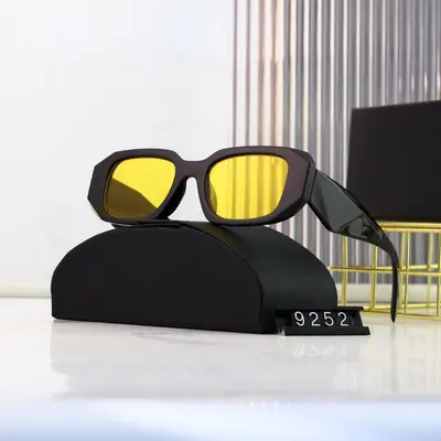 Retro-Sonnenbrille mit eckigem Rahmen, Unisex, Modell 9252 - 9