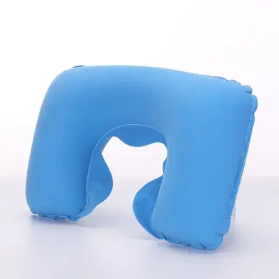 PVC Kadife Şişirilebilir U Şeklinde Yastık Boyun Yastığı Seyahat U Şeklinde Yastık Yaşlık Havacılık Yastığı Uçak Yastığı Seyahat Yastığı Şişirilebilir Boyun Yastığı - 8