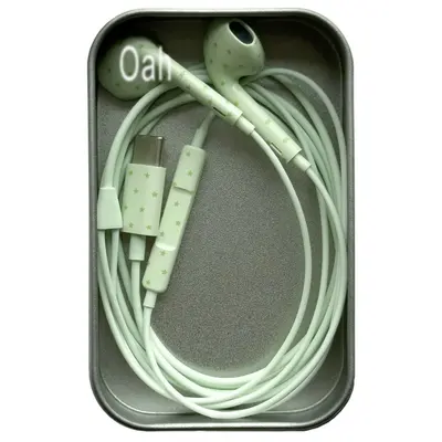 Star Pattern Wired Earphones for Android, Korean Style Polka Dot