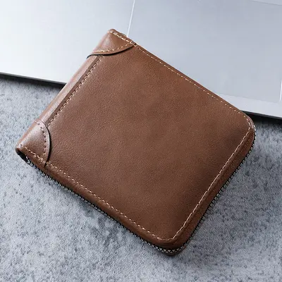 Men's Short Wallet with Multiple Card Slots and Driver's License Holder - 9