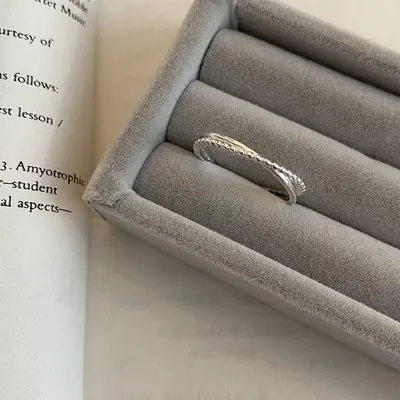 Moonstone silver ring, irregular design - 9