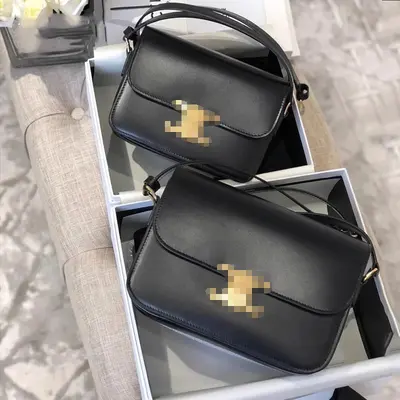 Women's genuine leather bag, small square style, single-shoulder crossbody - 4