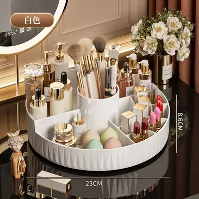 360° rotatable cosmetics storage organizer, desktop caddy - 7